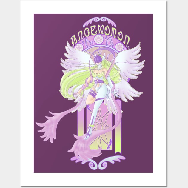 Angewomon Nouveau Wall Art by shelbywolf